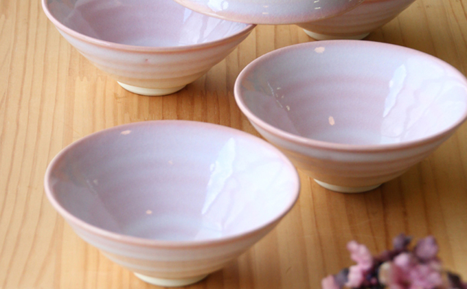 
            萩焼　つぼみ平小鉢揃 5個セット　｜HG000143
          