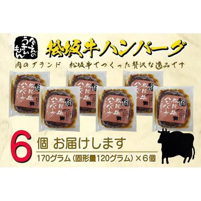松阪牛ハンバーグ　デミグラスソース　１７０ｇ×６個セット