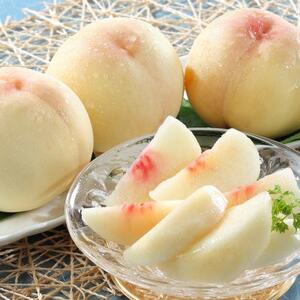 岡山県産　岡山白桃3玉【冷蔵】2026年発送【配送不可地域：離島・北海道・沖縄県】【1709330】