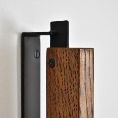 ふるさと納税 木津川市 【ブラック/ブラウン色 木製手すり+アイアンフレーム】 アローハンドル 75cm |  | 02