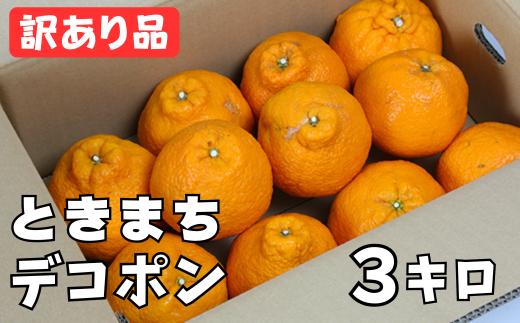 【訳あり・規格外品】宮川農園のハウス栽培「ときまちデコポン」約3kg ／ ミカン みかん 蜜柑 柑橘類 訳あり デコポン 不知火 先行予約 4月 甘い フルーツ ＜144-005_6＞