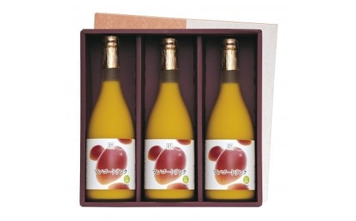 G-B2 驚きの果実感!マンゴードリンク(720ml×3本)トロっとした口当たりが格別【宮崎果汁】