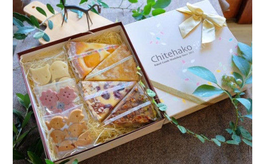 タルト4種とクッキー3種の詰合せ　ちてはこ菓子店  奈良県 奈良市 U-113