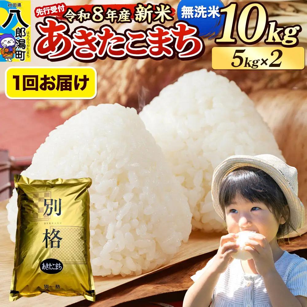 《令和8年産 新米受付》米 あきたこまち 10kg（5kg×2袋）【無洗米】秋田県産
