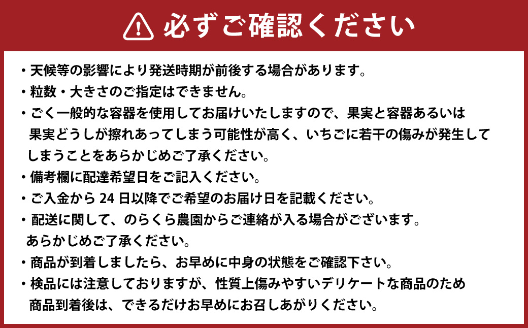 のらくら農園の新鮮いちご・たっぷりセット 合計1500g （250g×6パック） 【指定日必須】 【2026年3月上旬～3月下旬迄発送予定】 ／ いちご イチゴ 苺 章姫 パック 果物 くだもの フル