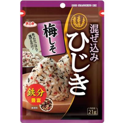 ふるさと納税 弥富市 浜乙女 ふりかけ 混ぜ込みひじき 梅しそ 21g (10個セット)