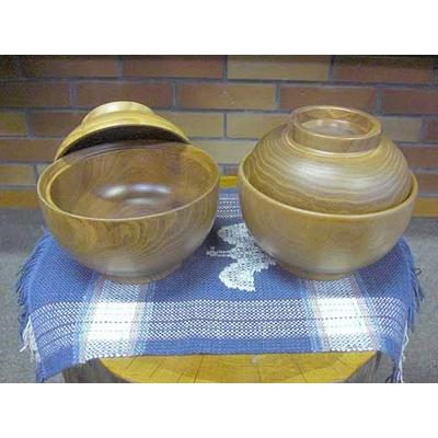 ふるさと納税 旭川市 木で作った「どんぶり(ふた付)」2個セット_00500 |  | 01