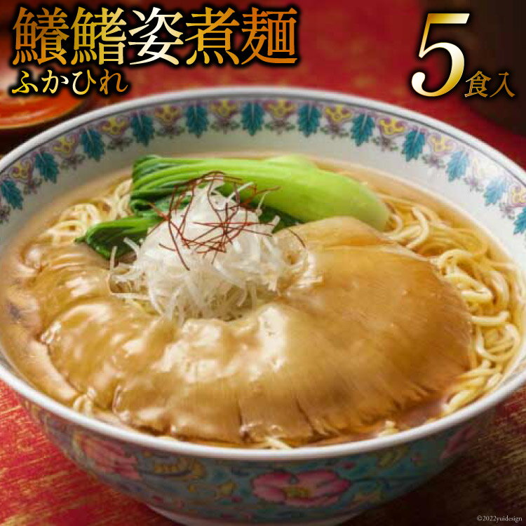 【ふるさと納税】 鱶鰭姿煮麺 5食入れ [石渡商店 宮城県 気仙沼市 20563855]