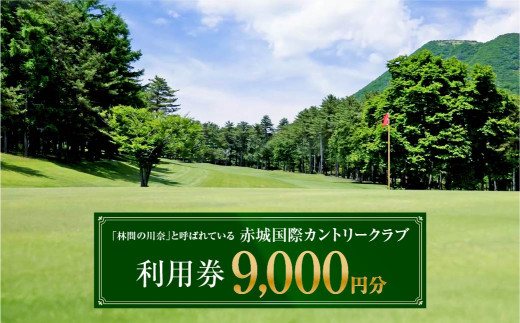 赤城国際カントリークラブ 利用券 (9,000円分) | ゴルフ場 ゴルフ利用券 ゴルフクーポン ラウンドプレー ゴルフチケット ハーフラウンド 関東ゴルフ場 都心近郊 ゴルフクラブ アイアン ドライバー パター群馬ゴルフ 前橋市ゴルフ 林間コース 戦略的コース 赤城山 景色の良いゴルフ場 群馬県 前橋市