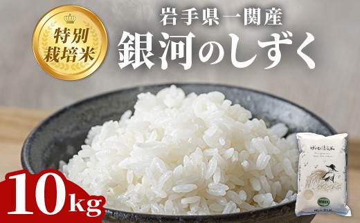 令和7年産 特別栽培 銀河のしずく 10kg ( 米 お米 おこめ ライス コメ 精米 岩手 ブランド米 ご飯 白飯 ごはん rice kome お弁当 おにぎり 農家直送 岩手県 一関市 )