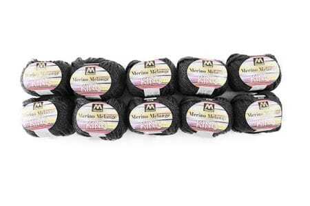 No.061 マンセルメリノメランジキング（極太） 2063番色（グレー） 10玉セット