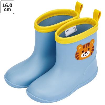ふるさと納税 奈良市 キッズ ワッペン付きレインブーツ 16cm 【チアフル タイガー】 672170