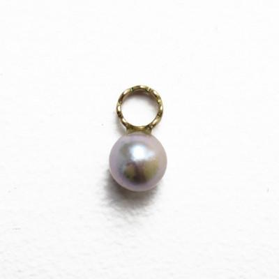 ふるさと納税 座間味村 kerama pearl × marumaru charm top / K18 T-19