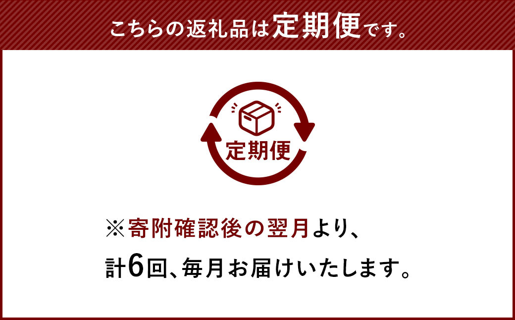 【6ヶ月定期便】【GI認証】くまもと あか牛 ロース すきやき用 約500g×6回 合計約3kg