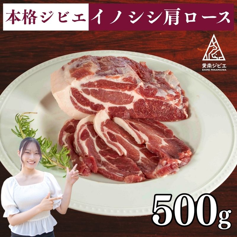 【ふるさと納税】 猪 イノシシ ジビエ 肩 ロース 500g 国産 天然 猪肉 生肉 低脂質 高タンパク 鉄分 豚肉 4倍 ヘルシー アスリート