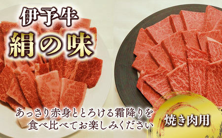 伊予牛絹の味 焼肉用 1㎏ （ロース500ｇ、 カルビ・モモ 500ｇ） (冷凍)｜ 黒毛和牛 A4～A5