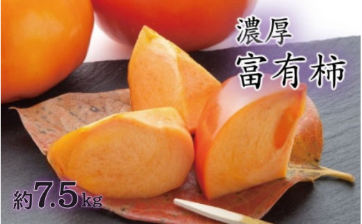 【秋の美味】【和歌山ブランド】濃厚!富有柿　秀品　２L～４Ｌサイズ(約7.5kg入り)【ard014B】