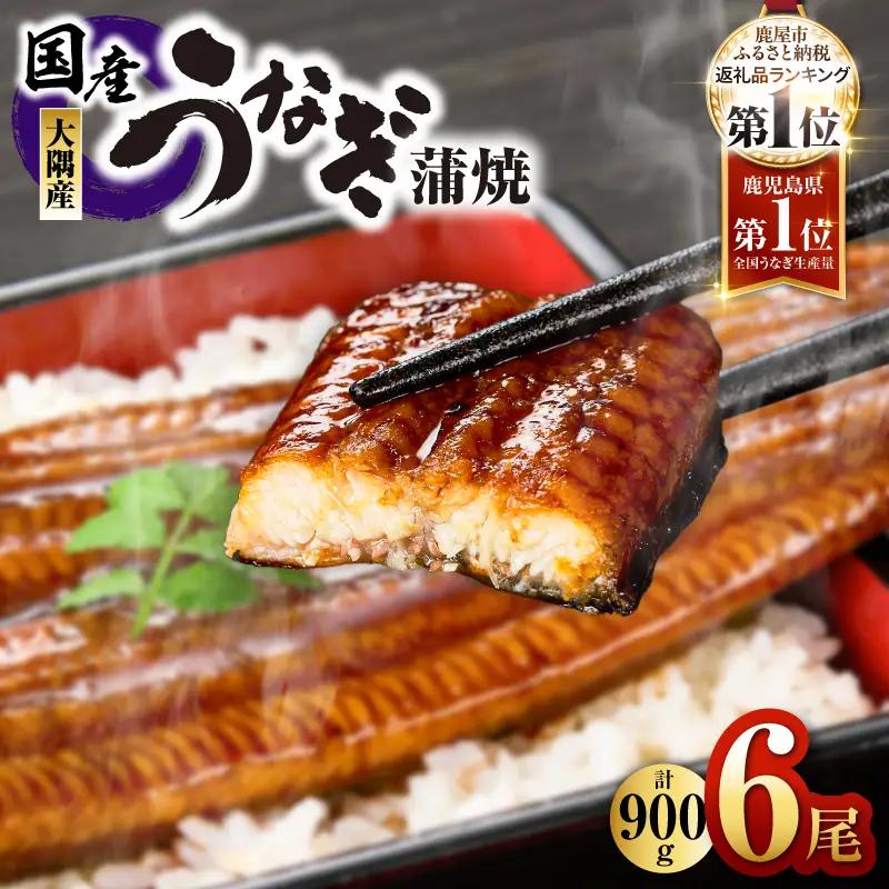 2181 鹿児島県大隅産 うなぎ蒲焼 6尾 計900g KN007-006 うなぎ 鰻 魚 惣菜 総菜