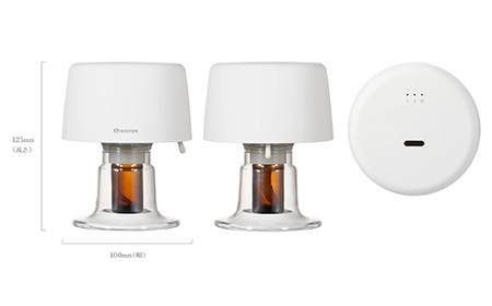 リズム アロマディフューザー AROMAFUN hour ホワイト　【11100-1814】