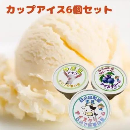 カップアイス6個セット(やぎ乳・プレーン・ブルーベリー)【配送不可地域：離島】【1785731】