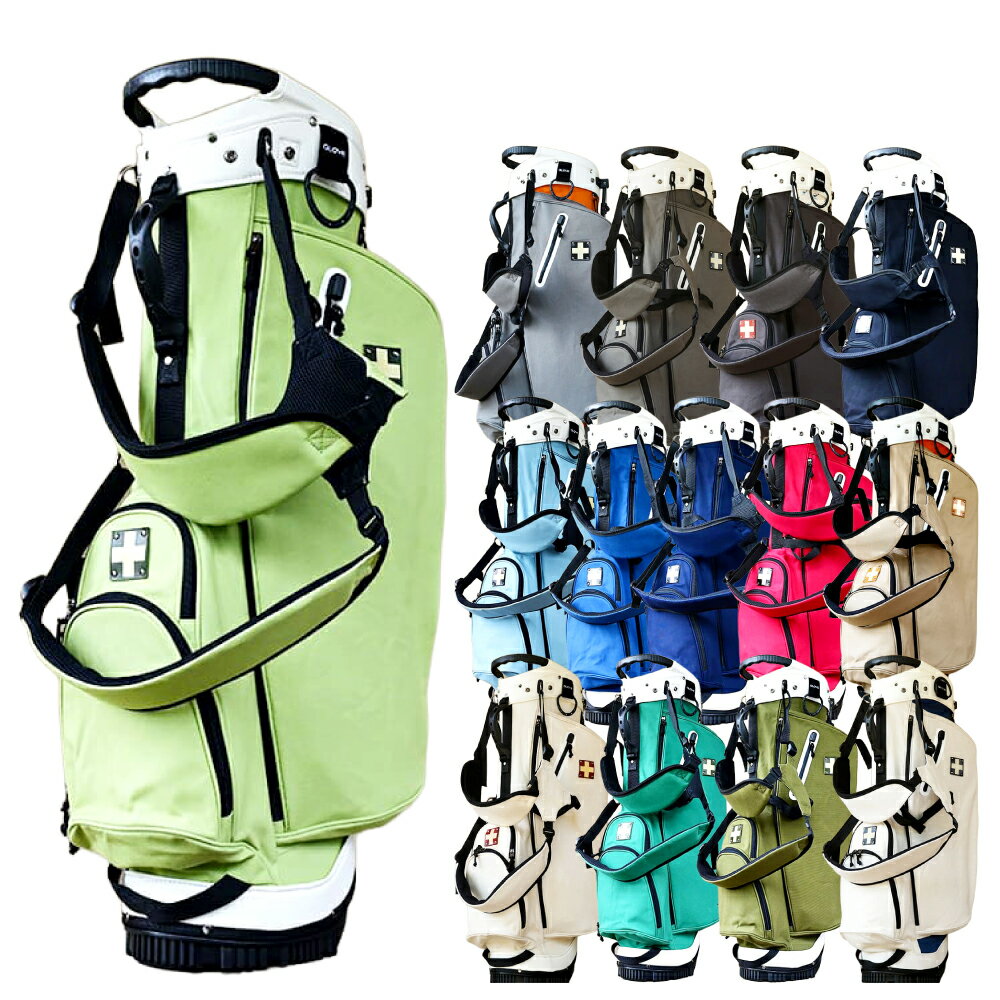 【ふるさと納税】木の庄帆布 公式 スタンドキャディバッグ STAND Caddie Bag LIMITED EDITION 【KinoshoTRANSIT】 ＜選べるカラー＞ 14色展開 9～9.5型口径 5分割 高密度帆布 レインフード付き 綿100% コットン 限定 軽量 スタンド式 ゴルフバッグ ユニセックス 送料無料