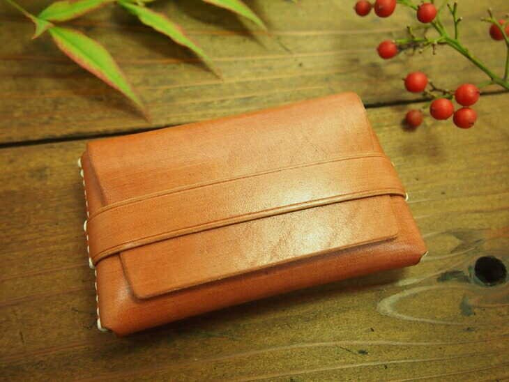 【ふるさと納税】長濱レザー 名刺入れ「TABA」 滋賀県長浜市/MATCH Leather Works [AQAI001] 革 レザー 名刺入れ カードケース 牛ヌメ革