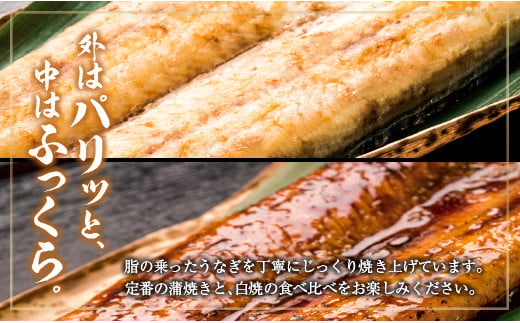 ◆中村商店 うなぎ白焼・蒲焼セット 合計362g以上 肝焼き付