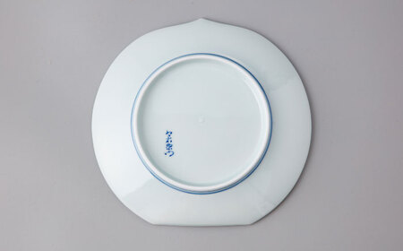 【有田焼】重要無形文化財 色鍋島桃文皿 / 佐賀県 / 今右衛門焼佐賀店有銘堂[41AAAY019]