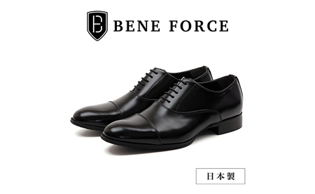 BENE FORCE 日本製ビジネスシューズ ストレートチップ BF8912-BLK 26.0cm