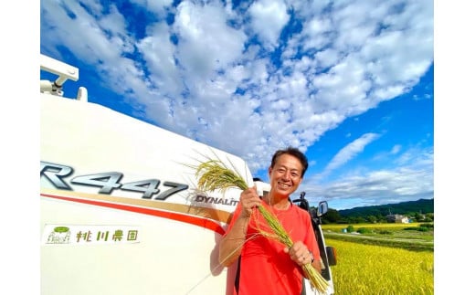 【令和7年産米】新潟県村上市 桃川産　直播米　泥根性こしいぶき10kg 1040004