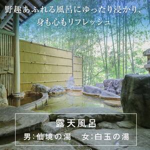 ＜平日利用限定＞下仁田温泉清流荘ペア宿泊券 F21K-087