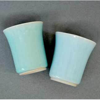 有田焼 翡翠・天青こどもコップ 2色セット 青磁 食器 ぐい呑 湯呑 うつわ 作家 梶原大敬 茂正工房 A18-67_イメージ4