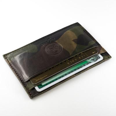ふるさと納税 大川市 mafpinto カードケース 本革 カモフラージュダーク