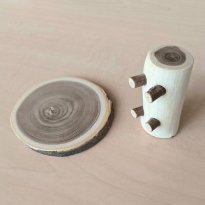 ふるさと納税 羽後町 木製 エンジュのやすらぎアロマウッド台座付き 猫の足跡入り[No.5325-0559] |  | 02