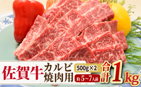 【国内トップクラスの黒毛和牛！大容量】 A4 A5 佐賀牛焼肉用カルビ1kg 吉野ヶ里町/ミートフーズ華松 約5〜7人前 焼肉 BBQ A4 A5 ブランド和牛 佐賀県産 約4〜5人前 牛肉 熟成 冷凍 赤身 希少 牛肉 真空冷凍 上質 高級 鉄板 ギフト 贈答 柔らかい 繊細 旨み サシ さし[FAY050]