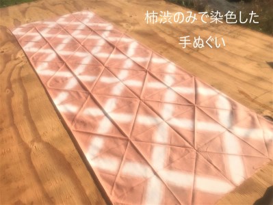 温泉染研究所　天然染色キット　【柿渋】×【湯の花】『メンズ靴下セット(25～27ｃｍ)』_B004-014-02