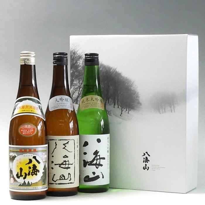 日本酒 八海山 清酒・大吟醸・純米大吟醸 720ml×3本セット