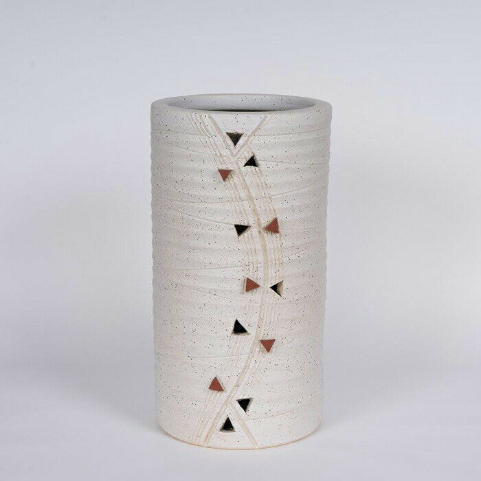 【ふるさと納税】【信楽焼】トライアングル 傘立 (S) (524-05)