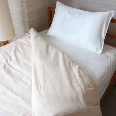 ふるさと納税 都留市 一重ガーゼやさしい和晒掛けふとんカバー ダブルサイズ ベージュ 1枚 |  | 01