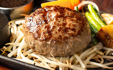 黒毛和牛100％黒平ハンバーグ＆黒豚の合い挽きふっくらハンバーグセット（150g×各3個） 手ごねハンバーグ ふっくら 夕食 簡単 黒毛和牛 黒豚 粗挽き 真空包装【A-1933H】