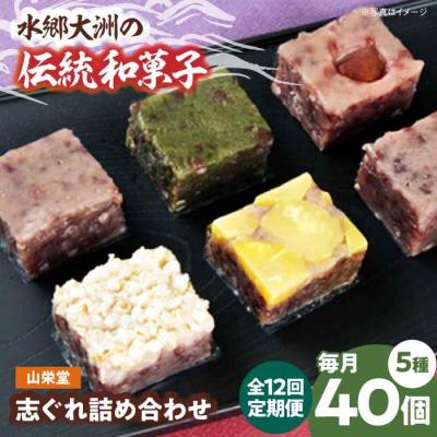 ふるさと納税 大洲市 【全12回定期便】大洲の旬を感じる!山栄堂の志ぐれ詰め合わせAセット(2箱) [AGBM055]