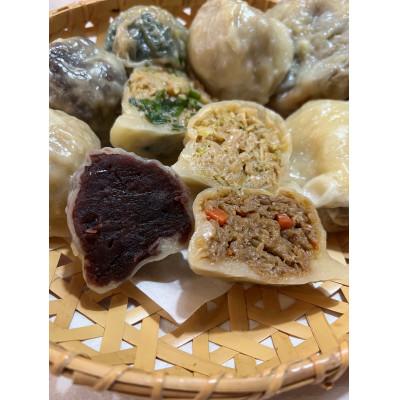 ふるさと納税 千曲市 【信州の郷土食】唐木製菓の手作りおやき薄皮、具材たっぷり!5種10個入り