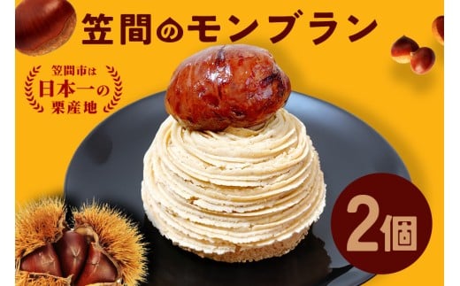 モンブラン 2個入り 笠間のモンブラン 栗 冷凍 くり スイーツ 栗スイーツ クリ お菓子 洋菓子 マロン ケーキ デザート 洋菓子店 お取り寄せ ギフト 手土産 プレゼント 和栗 国産 茨城県 笠間市