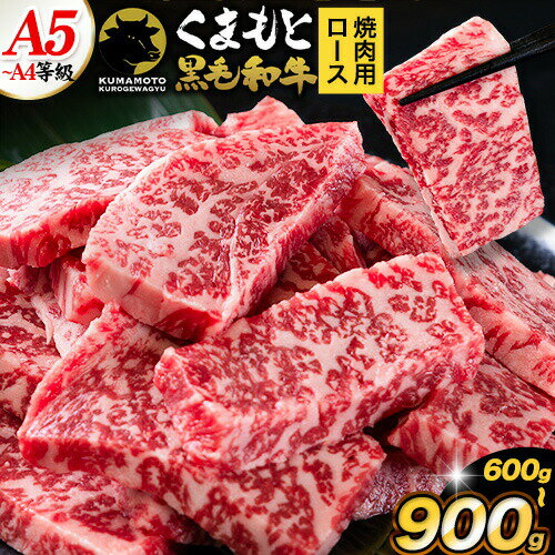【ふるさと納税】【楽天限定】 ふるさと納税 A4〜A5等級 黒毛和牛 切り落とし 上 ロース 焼肉 切り落とし 600g 900g《7-14日以内に出荷予定(土日祝除く)》くまもと黒毛和牛 熊本県 産山村 上ロース 焼肉用 黒毛和牛 焼肉 お肉 和牛 A5 A4 300g 小分け リブロース サーロイン
