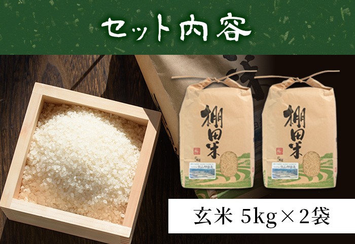 y056-R5A 玄米10kg(5kg×2袋セット)日本棚田百選に選定されている「鹿児島県湧水町幸田棚田鉄山地区」の玄米 国産 九州産 お米 おこめ 米 白米 玄米 無洗米 ご飯 ごはん【福永商店】