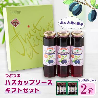 ふるさと納税 安平町 【北の大地の恵み】つぶつぶハスカップソース　ギフトセット　250g×6本
