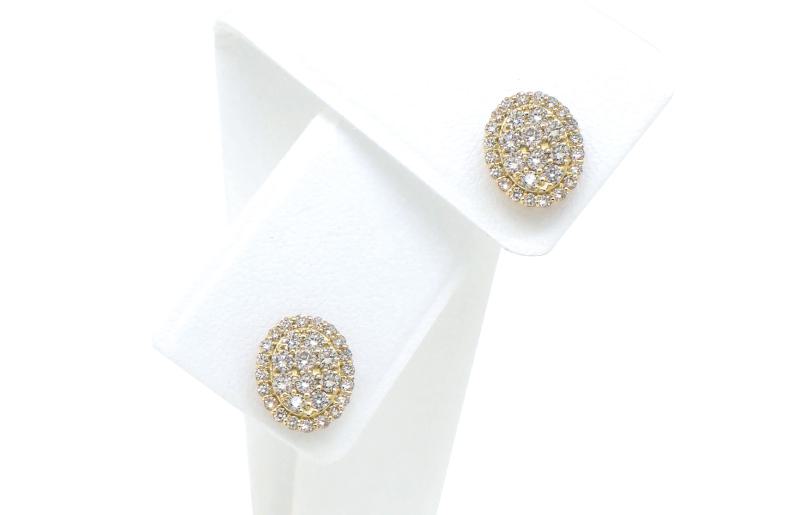 アルカンシェル K18YGダイヤピアス（計 1.0ct）【鑑別書付き ジュエリー プレゼント ギフト ファッション アクセサリー 贈り物 贈答 お祝い 記念日】 J023-4