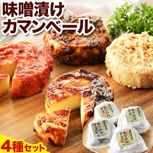 【ふるさと納税】北海道十勝発酵食品「味噌漬カマンベール4種」 渋谷醸造株式会社 送料無料《60日以内に出荷予定(土日祝除く)》 北海道 本別町 味噌 味噌漬 カマンベール チーズ 発酵食品 発酵 4種 詰め合わせ 食べ比べ