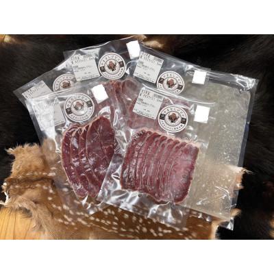 ふるさと納税 早川町 鹿モモしゃぶしゃぶセット　鹿スープ付