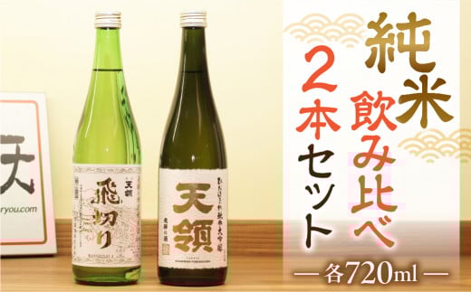 【天領酒造】「純米 飲みくらべ」Bセット( 特別純米酒 (720ml×1本) 純米大吟醸 (720ml×1本)　お酒 下呂温泉 酒 飲み比べ 天領 下呂市